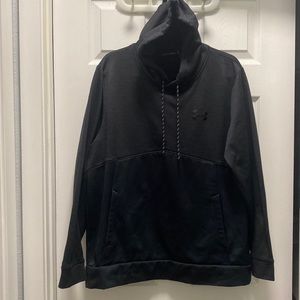 Under Armour Storm Black Drawstring Hooded Sweatshirt with Pocket Size Large